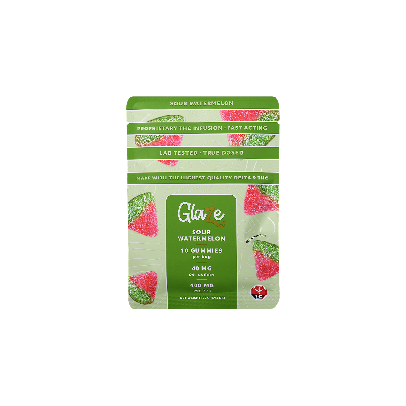 Watermelons Box by Glaze - 1 Box, 10 Bags, 400mg Each - Image 4
